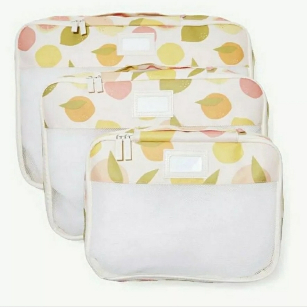 NEW Calpak Set of 3 Packing Cubes in Sorbet New Se